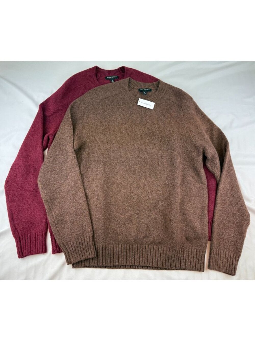 NWT Banana Republic Lot of 2 Lofty Multi-Colored Sweater Mens Size M
